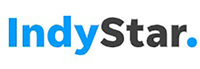 Blue and black logo of the Indy Star